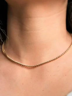 Collier Maille torsadée Or jaune