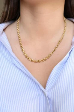 Collier Maille torsadée Or jaune