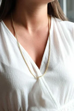 Collier Maille torsadée Or jaune