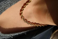 Collier Maille torsadée Or jaune