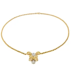 Collier Maille torsadée Or jaune Diamant