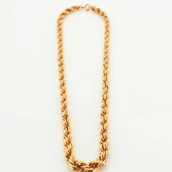 Collier Maille Torsadée Or Jaune