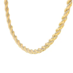 Collier Maille torsadée Or jaune, Or blanc
