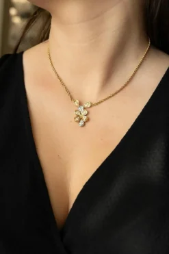 Collier Maille torsadée Or jaune Diamant