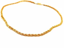 Collier Maille tressée Or jaune