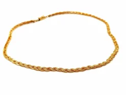 Collier Maille tressée Or jaune