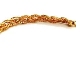 Collier Maille tressée Or jaune