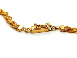 Collier Maille tressée Or jaune