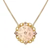 Collier Médaillon ancien perle diamants