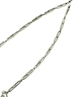 Collier 19ème or, argent et diamants (5.4ct)