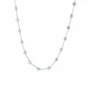 COLLIER MODERNE OR BLANC & DIAMANTS