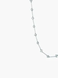 COLLIER MODERNE OR BLANC & DIAMANTS