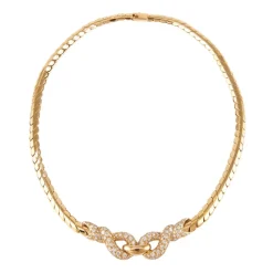 Collier motif nœud Diamants