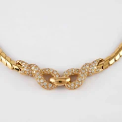 Collier motif nœud Diamants