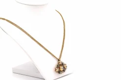 Collier Napoléon III en or jaune 18 carats et diamants 