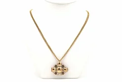 Collier Napoléon III en or jaune 18 carats et diamants 
