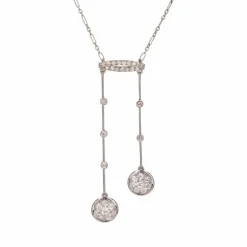 Collier négligé Art Déco diamants