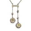 Collier Négligé Or Jaune Platine Diamants 1920