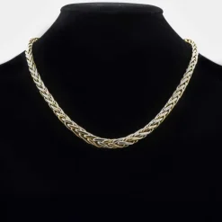 Collier occasion maille palmier 2 ors
