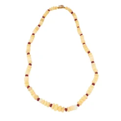 Collier Opales et Rubis