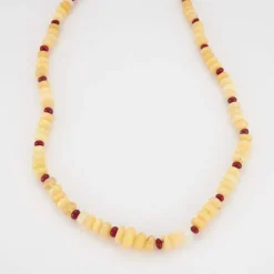 Collier Opales et Rubis