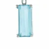 COLLIER OR BLANC & AIGUE-MARINE