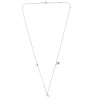 COLLIER OR BLANC 3 DIAMANTS 0,60ct