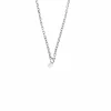 COLLIER OR BLANC 1 DIAMANT O,O7ct