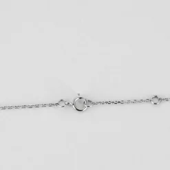 COLLIER OR BLANC 3 DIAMANTS 0,60ct
