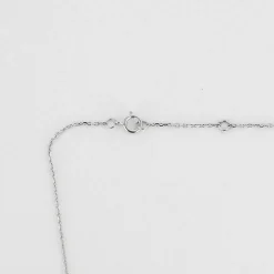 COLLIER OR BLANC 2 DIAMANTS
