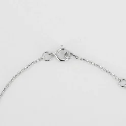 COLLIER OR BLANC 1 DIAMANT O,O7ct