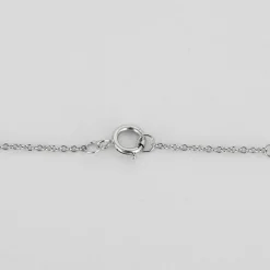 COLLIER OR BLANC 3 DIAMANTS 0,45ct