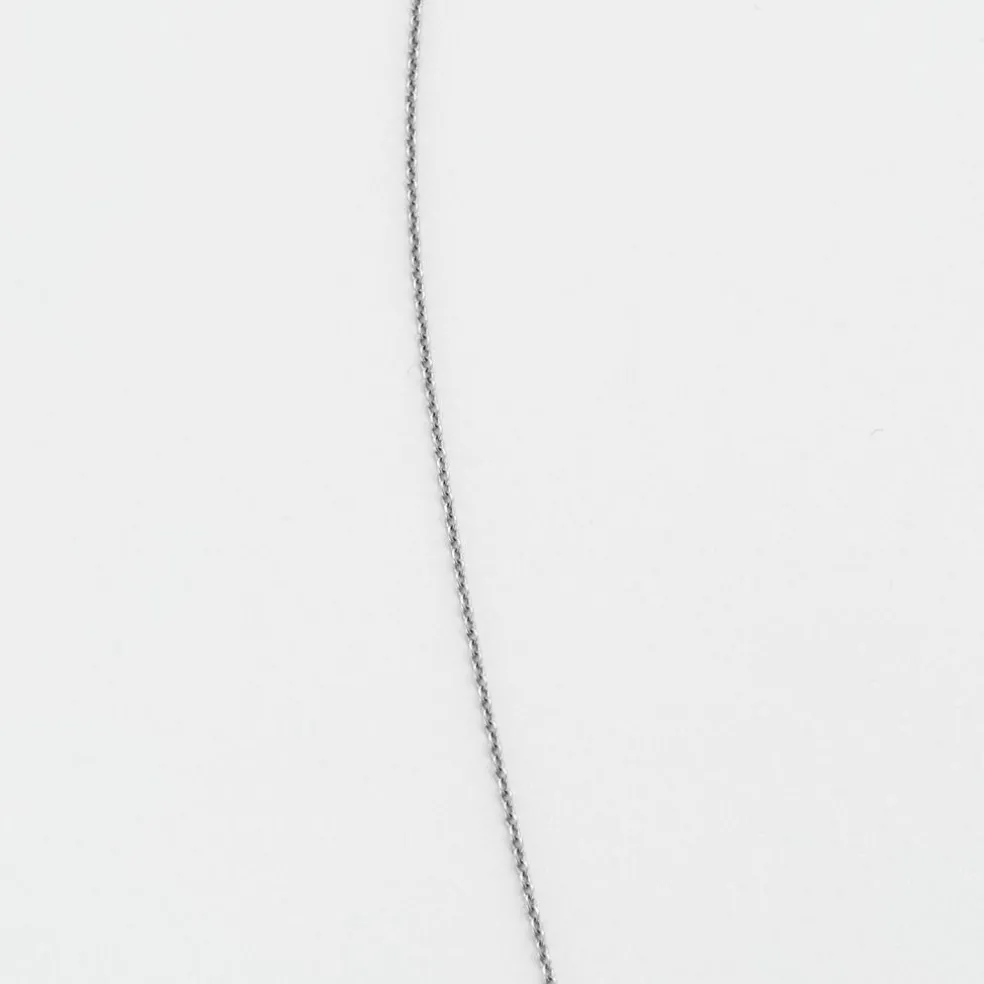 Collier or blanc améthyste et diamants