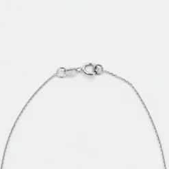 Collier or blanc améthyste et diamants