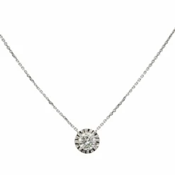 Collier Or blanc Diamant