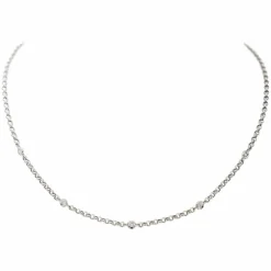 Collier Or blanc Diamant
