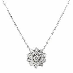 Collier Or blanc Diamant