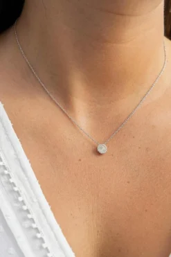 Collier Or blanc Diamant