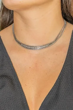 Collier Or blanc Diamant