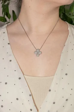 Collier Or blanc Diamant