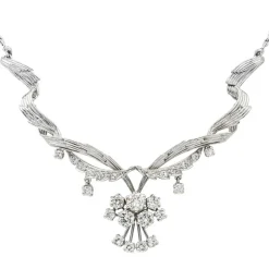 Collier Or blanc Diamant
