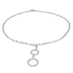 Collier Or blanc Diamant