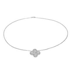 Collier Or blanc Diamant