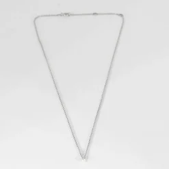 COLLIER OR BLANC DIAMANT 0,15ct