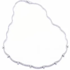 Collier Or Blanc Diamants