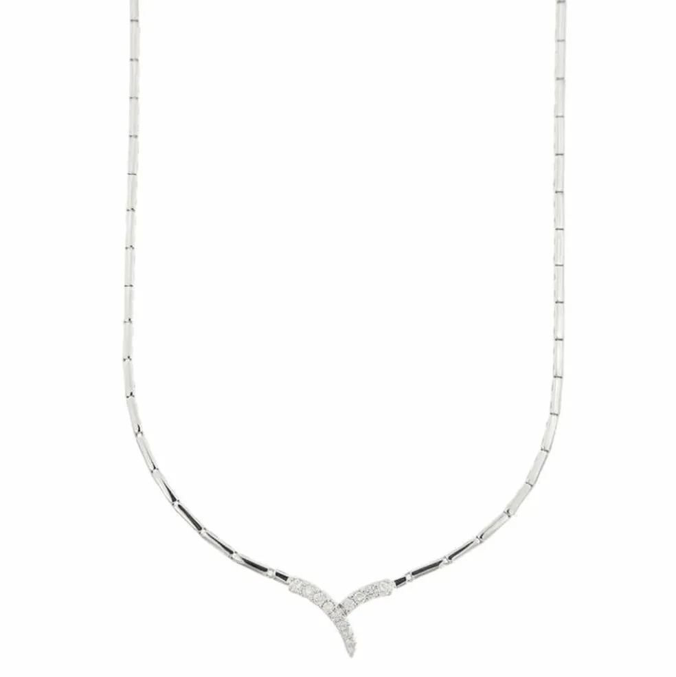 Collier Or blanc Diamants