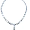 Collier or blanc, diamants