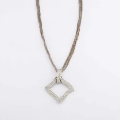 Collier Or blanc Diamants