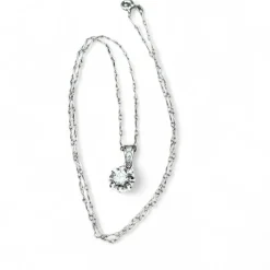 Collier or blanc diamants