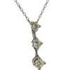 Collier or blanc diamants